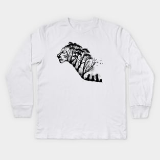 Wild Panther Kids Long Sleeve T-Shirt